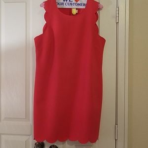 Scalloped Knee Length Dress